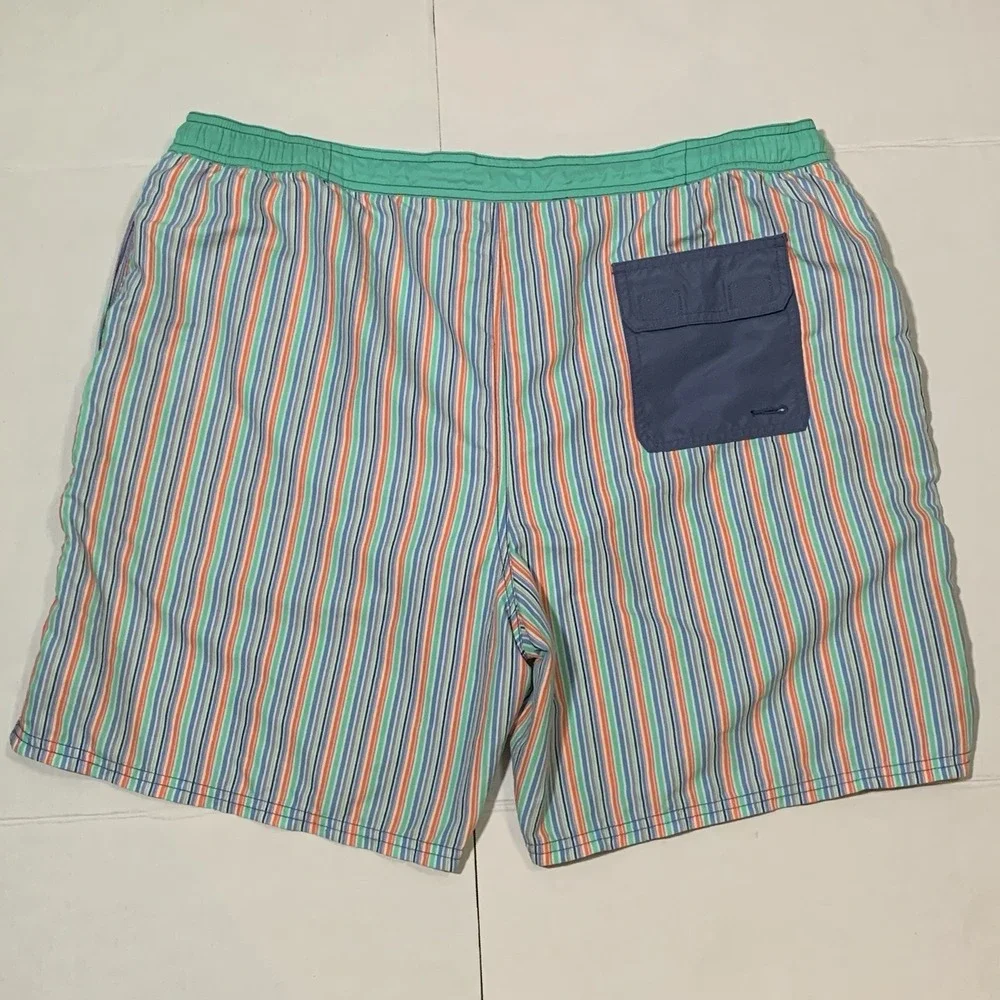 Vineyard Vines Swim Trunks Shorts Men's XL Multicolor‎ Stripe Lined Pockets